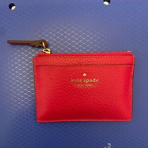 Kate Spade Fuchsia Leather Card Holder